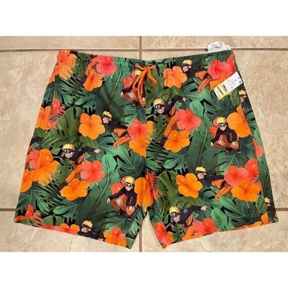 Naruto Men's Extra Large Swimming Suit Bathing Suit New XL Summer - Picture 1 of 5